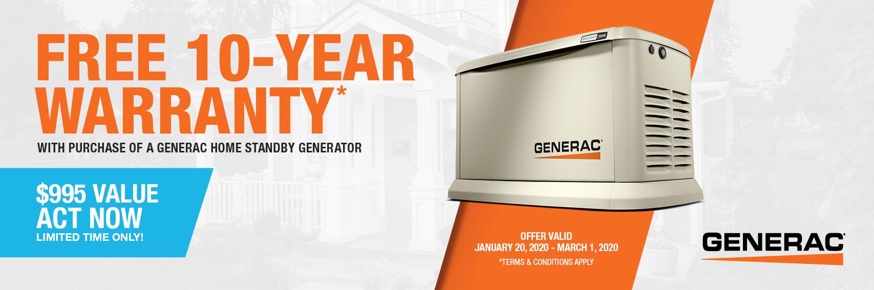 Homestandby Generator Deal | Warranty Offer | Generac Dealer | Eureka, IL